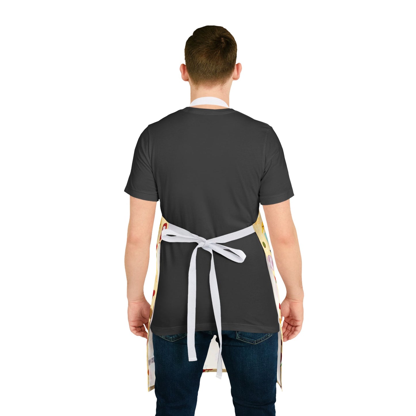 Retro Apron, Yellow, Grilling Foods