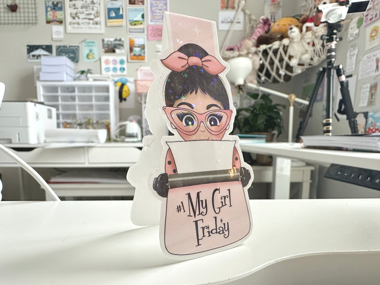 My Girl Friday Sparkly Magnetic Bookmark