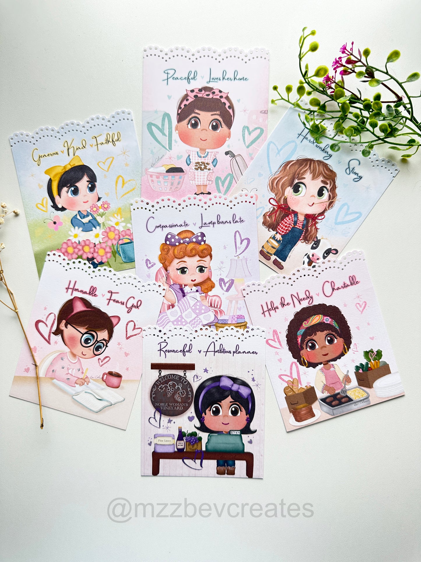 Noble Woman Affirmation Cards Inspired by the Proverbs 31 Woman