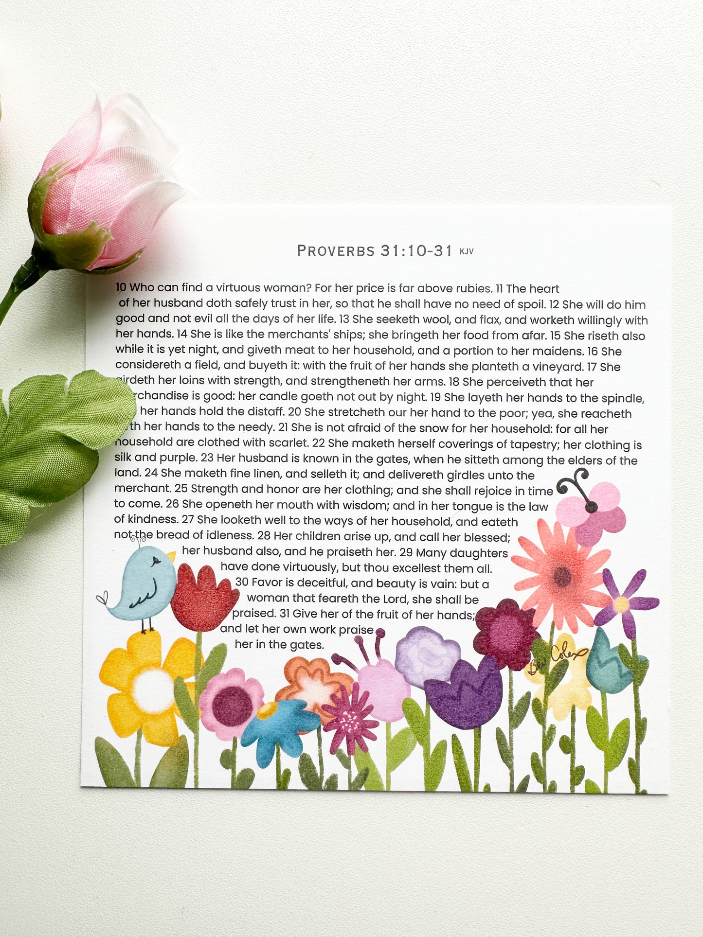 Noble Woman Affirmation Cards Inspired by the Proverbs 31 Woman
