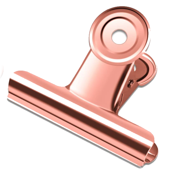 Out of Office Sign with White Board Marker and Rose Gold Clip