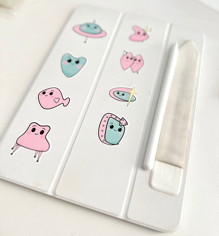 Kwaitomic - Where Kawaii Meets Atomic (Retro) Sticker Sheet