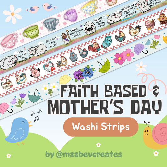 Faith-Based & Mother's Day Washi Strips