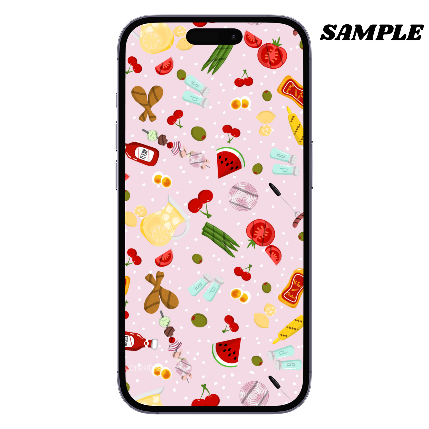 Retro Grillin' Pattern - Digital Download