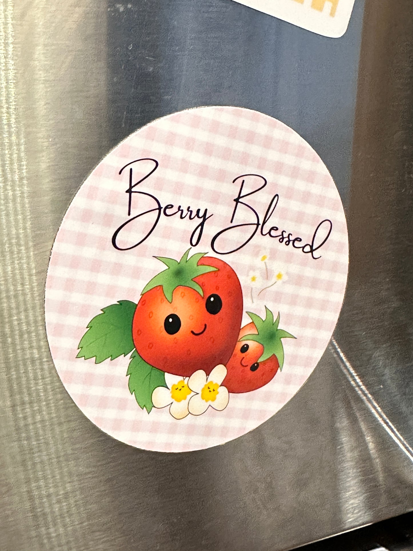 Berry Blessed Strawberry Fridge Magnet