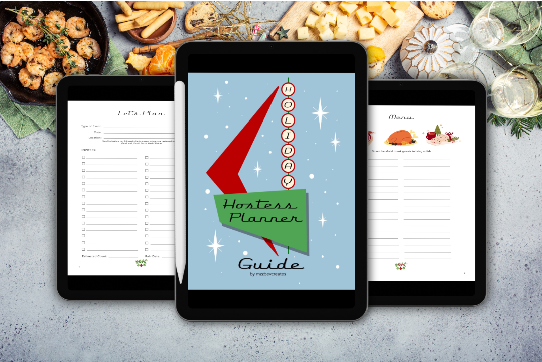 Digital, Printable, Download Holiday Hostess Planner Guide