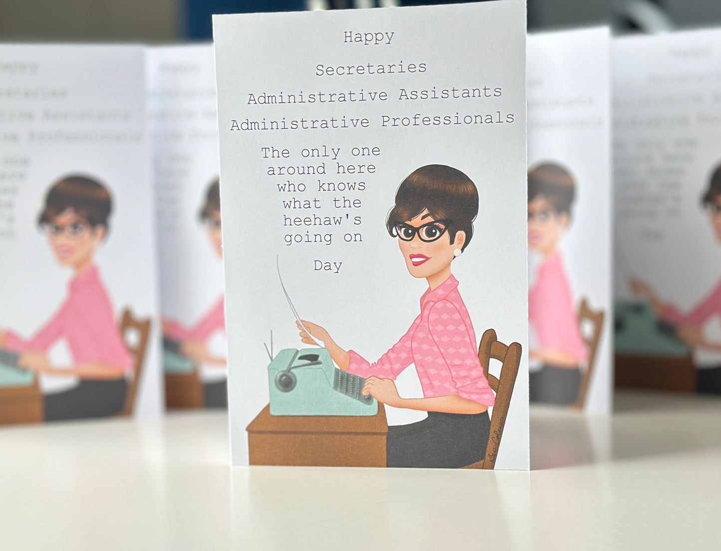 Happy Administrative Professionals Day Greeting Card - Medium Skin Tone