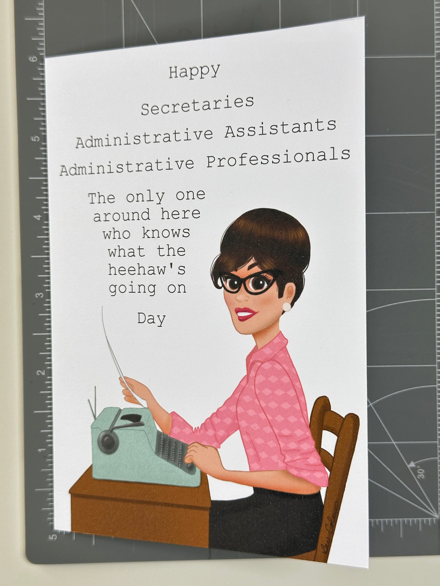 Happy Administrative Professionals Day Greeting Card - Medium Skin Tone