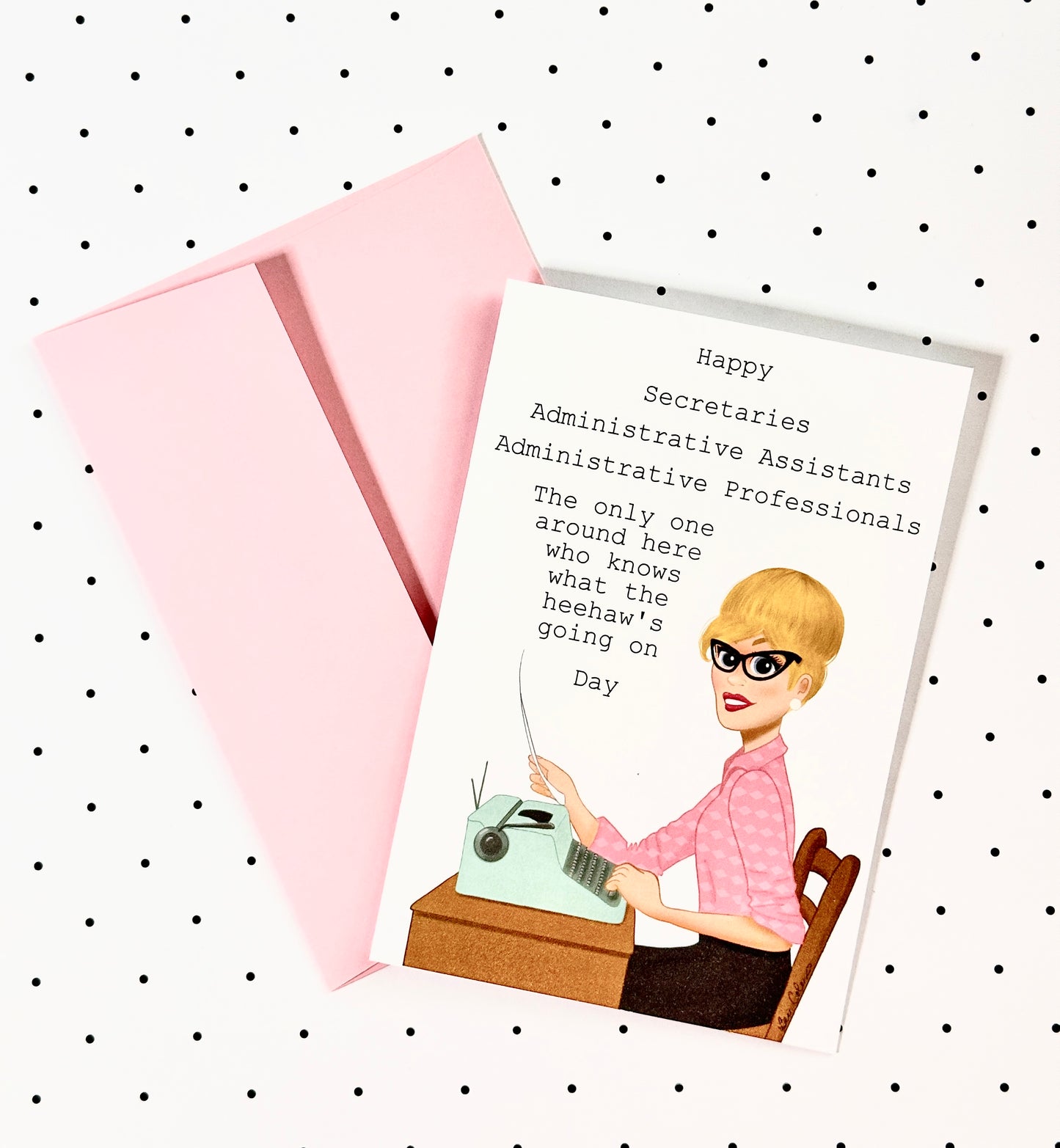 Happy Administrative Professionals Day Greeting Card - Light Skin Tone