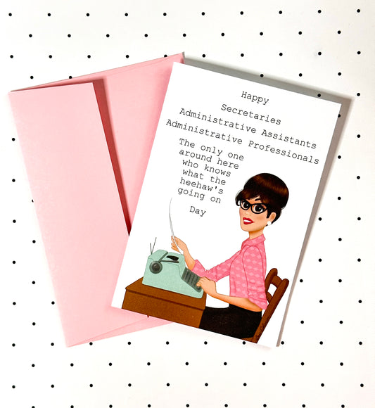 Happy Administrative Professionals Day Greeting Card - Medium Skin Tone