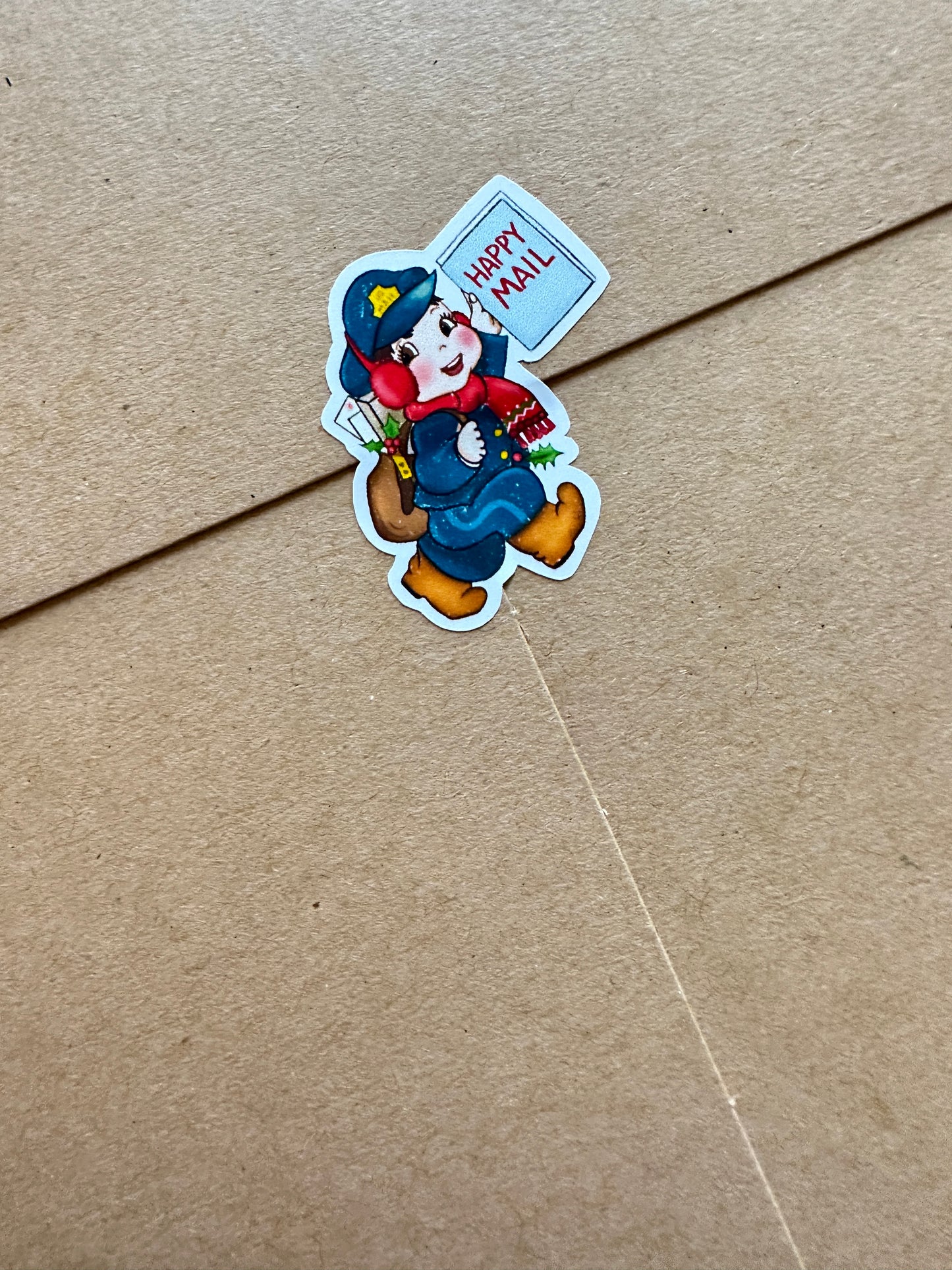 Retro Happy Mail Mailman Sticker Sheet