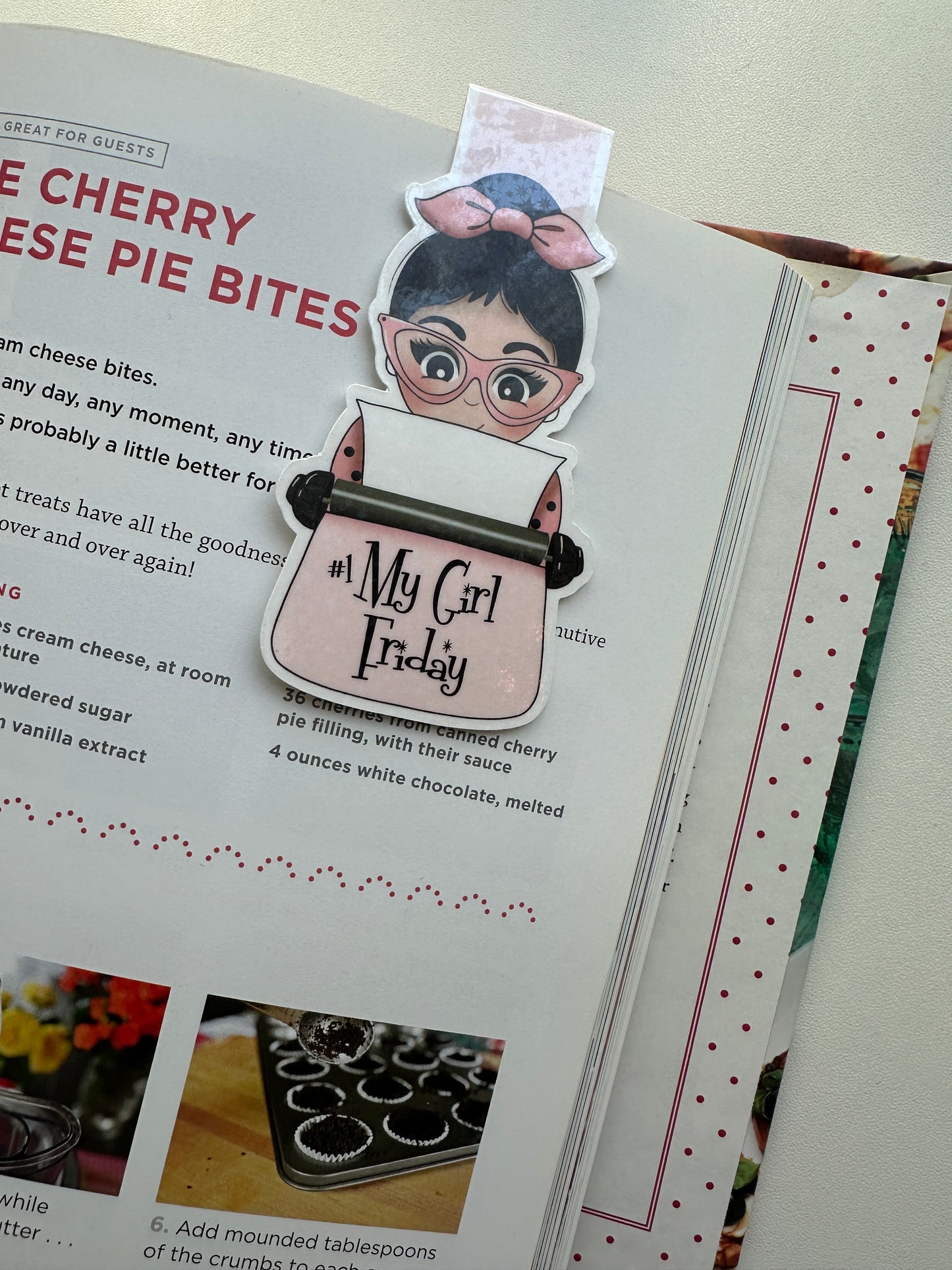 My Girl Friday Sparkly Magnetic Bookmark