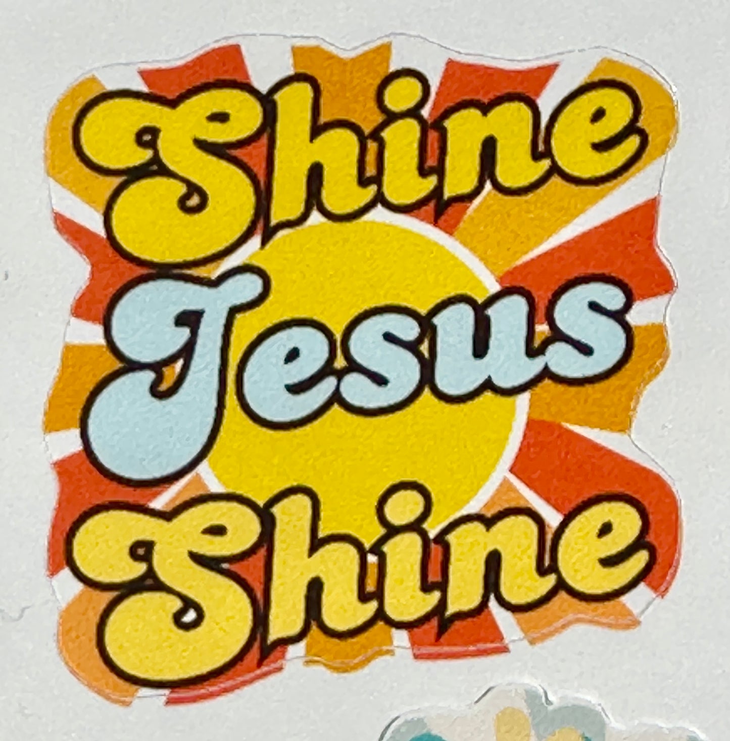 Jesus Movement Sticker Sheet Hippie Age, Groovy Vibe
