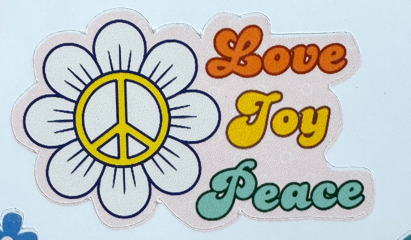 Jesus Movement Sticker Sheet Hippie Age, Groovy Vibe