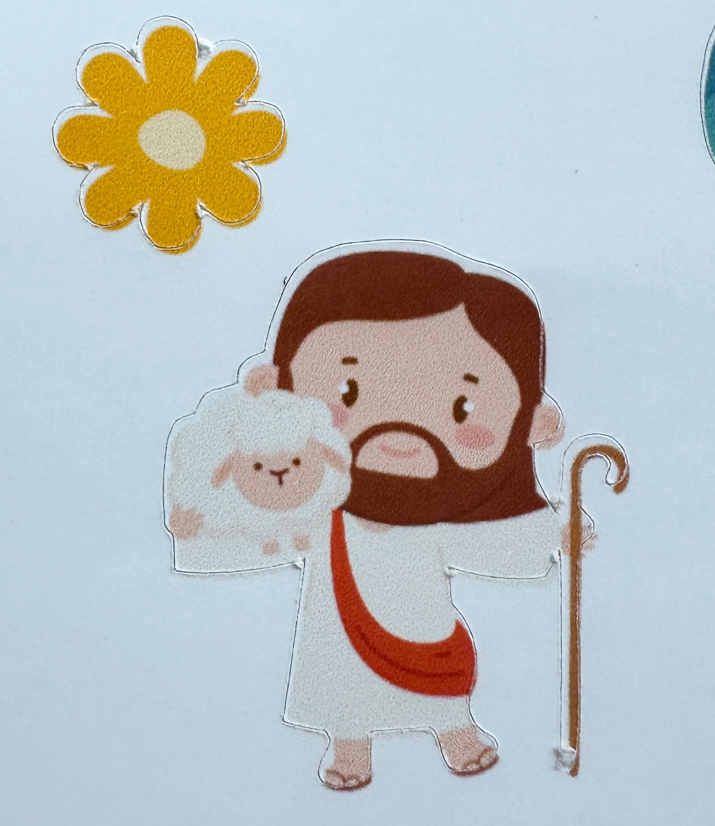 Jesus Movement Sticker Sheet Hippie Age, Groovy Vibe