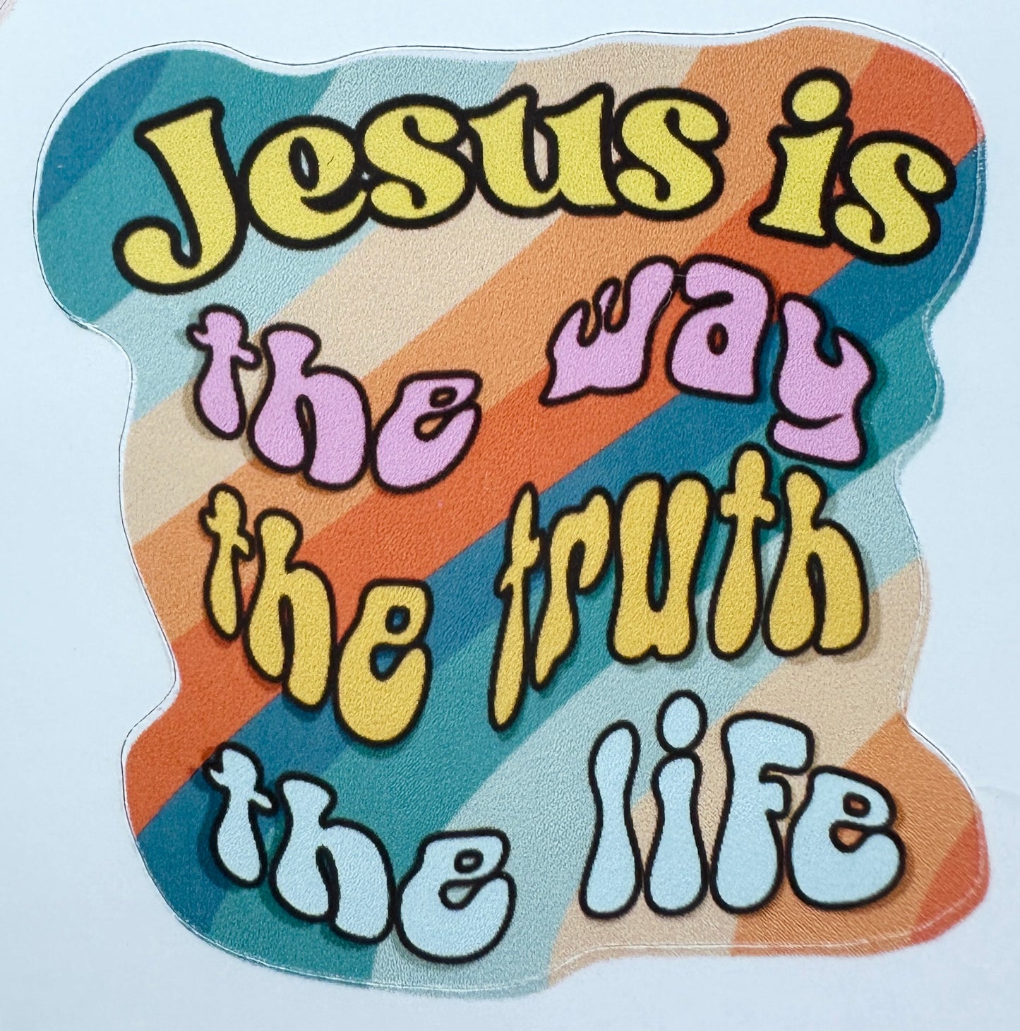 Jesus Movement Sticker Sheet Hippie Age, Groovy Vibe