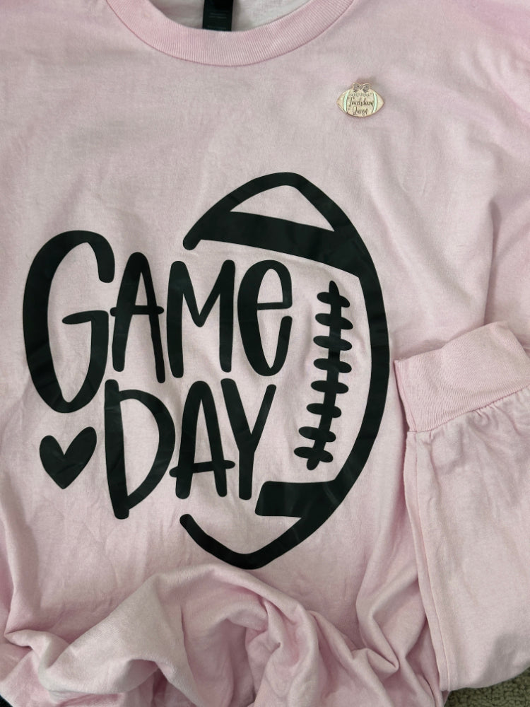 Sparkly Football Queen Enamel Pin