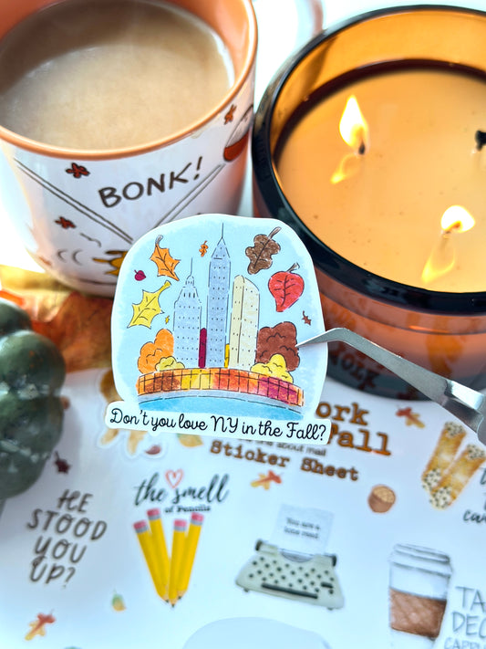 New York in the Fall, the One About Mail, Sticker Sheet