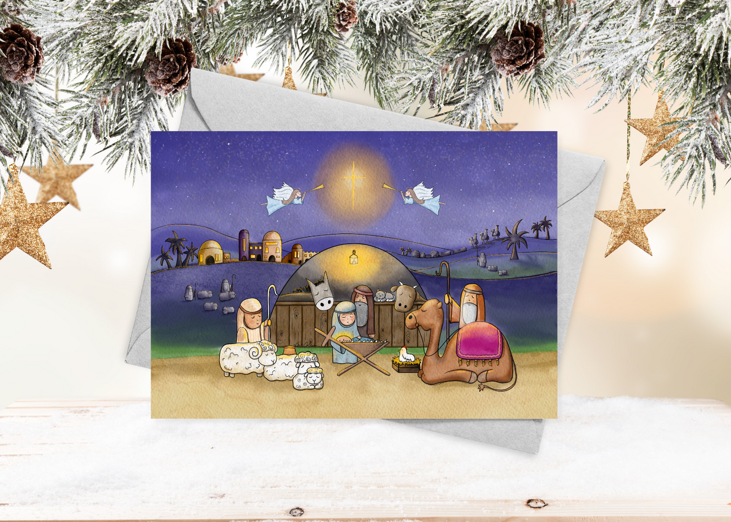 Seconds - Manger to the Cross Nativity Greeting Card