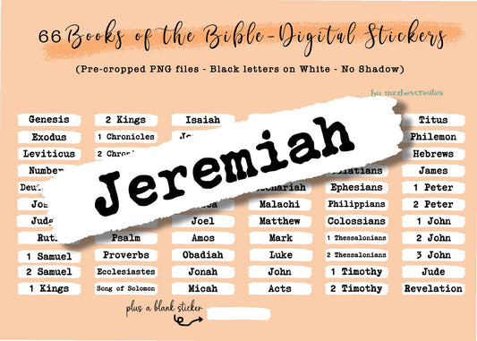Books of the Bible - Digital Stickers