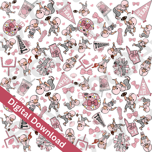 Football 101  Pattern - Digital Download